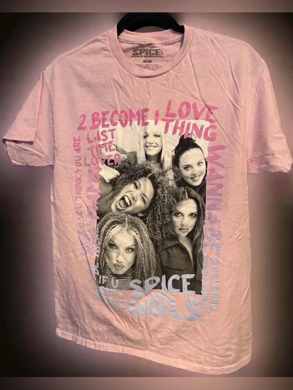 🎶 Spice Girls Biggest Hits Relaxed Fit Girls Graphic T-Shirt- L